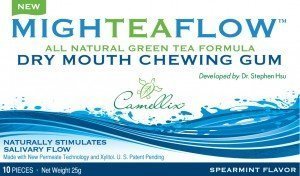 MighTeaFlow Spearmint Dry Mouth Chewing Gum
